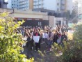 Alunos protestam pacificamente e são recebidos pela prefeita. 1º de julho de 2013